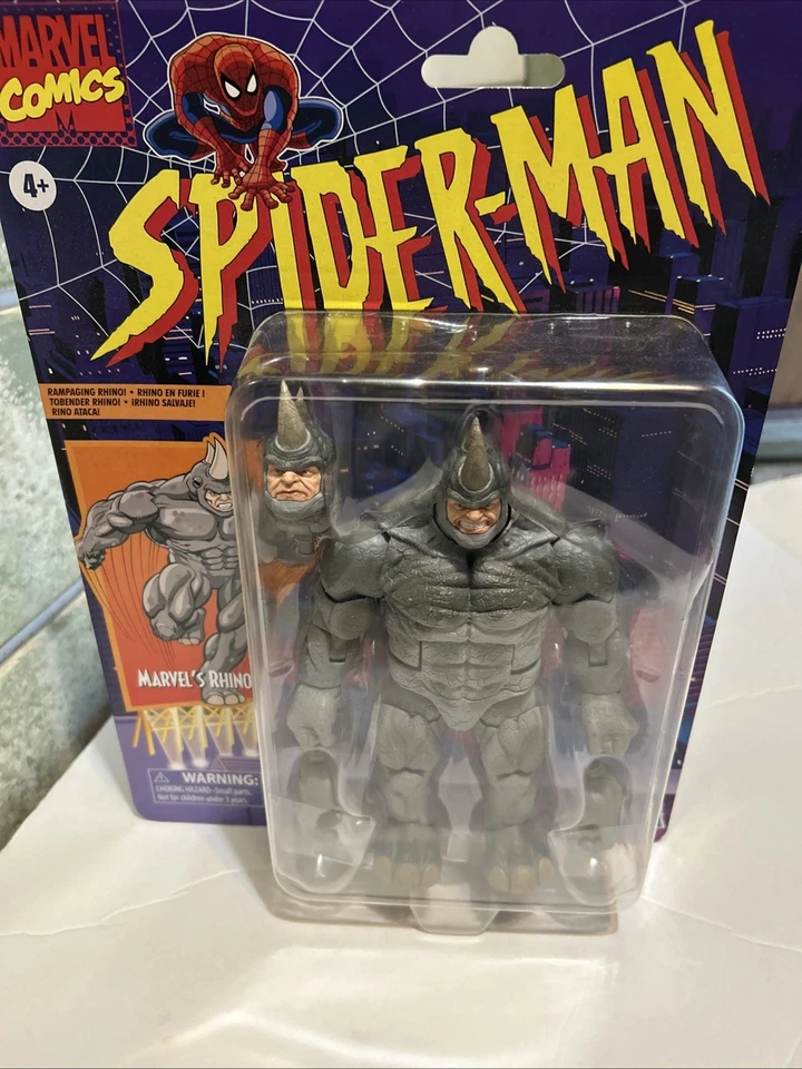 Marvel Legends Spider-Man Retro Collection RHINO F3475 Figure