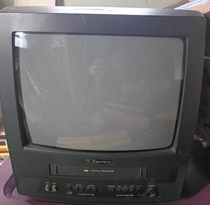 Emerson EWC1301 13" CRT TV/VCR Combo TV Works But VCR Needs Repair No Remote - Picture 1 of 2