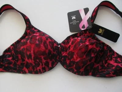 Sujetador Wacoal Nuevo con Etiquetas 855167 Estampado Leopardo Conciencia Cobertura Completa UW Rojo 34D U89BAG1 Foto 1 de 4