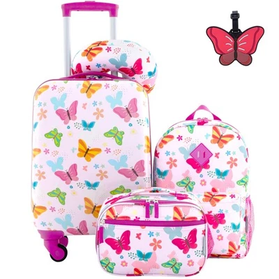 5 Piece Kids' Luggage Set, Butterfly - Image 1 of 4
