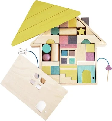 gg * (Gigi) tsumiki building blocks set wooden building blocks sound toys educat - Image 1 of 4