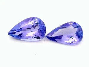 1,25Ct 2 STÜCK NATÜRLICHER BLÄULICH-VIOLETTER TANSANIT EDELSTEIN AUS TANSANIA - Bild 1 von 7