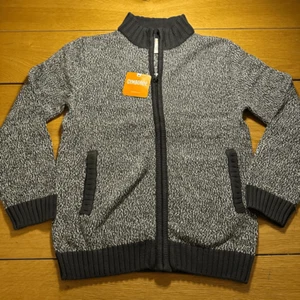 NWT Gymboree zip sweater cardigan heather gray medium 7/8 - Picture 1 of 7