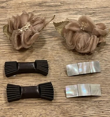 批量 20 世纪 50 年代/60 年代复古鞋夹面料皮革珍珠母 — 第 1/4 张图片