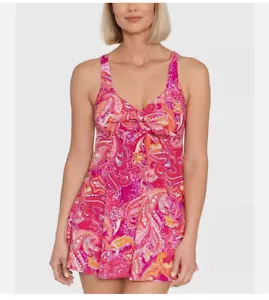 Swim Solutions Damen Bauchkontrolle Schleife vorne Badekleid, Größe 8 (6528) - Bild 1 von 4