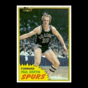 Paul Griffin 1981-82 Topps San Antonio Spurs #102 R331L 53 - Picture 1 of 2
