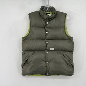 WTAPS Down Puffer Vest Mens Small Green Sleeveless Rise Above Packers Nylon * - Picture 1 of 18