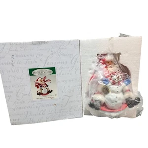 DEPARTMENT 56 Possible Dreams Clothtique Santa CLAUS 'N SAUCER 4027002 8" Tall - Picture 1 of 11