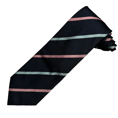 Corbata británica Holliday & Brown 100 % seda hecha a mano 3,75" W x 60" L Foto 1 de 4