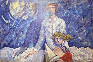 Giampaolo Talani Serigrafia Notte di San Lorenzo III - Picture 1 of 4