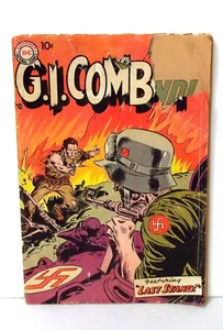 Vintage Comic G.I. Combat #63 1958-DC Flaming Nazi Battle Cover-P T Boat Story - Picture 1 of 10