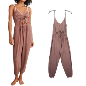 Urban Outfitters Jumpsuit  Cut Out Festival Chocolate Brown Summer Size S - Picture 1 of 14