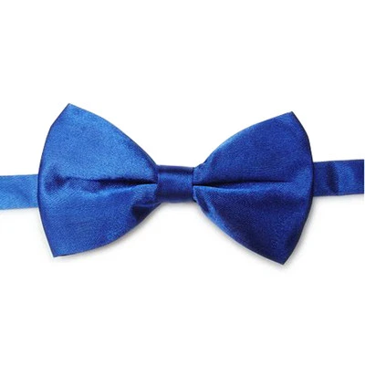 Pajarita de satén con bandas de varios colores lisa formal de 5 piezas (juego de 5 corbatas combinadas) Foto 1 de 4