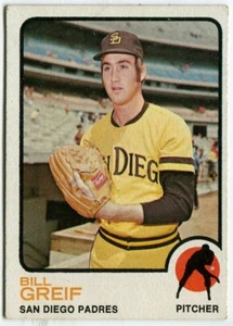 1973 Topps #583 Bill Greif San Diego Padres Hi# - Imagen 1 de 2
