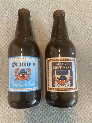 Botellas de refrescos vintage Captain Curt's/Sniki Tiki Restaurants llave de siesta Fl E14 Foto 1 de 3