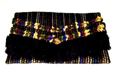 Bolso sin asas Stella & Dot multicolor TAJ tejido/con flecos sobre Foto 1 de 4