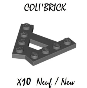 Lego 15706 - 10x Wedge Plate A with 2 rows of 4 studs - Dark Bluish Gray - NEW - Imagen 1 de 1