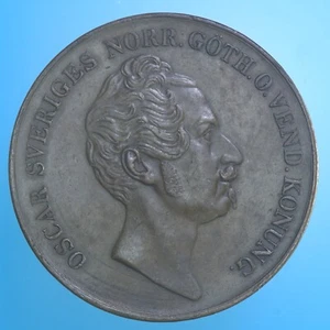 SVEZIA OSCAR I 4 SKILLING 1849 RAME COIN SPL MONETE DA COLLEZIONE - Imagen 1 de 2
