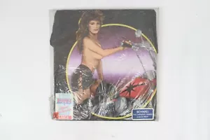 Vtg 1991 3D Emblem Just Brass T-shirt L NEW Naked Girl Pin Up Rebel Rider Biker - Picture 1 of 12