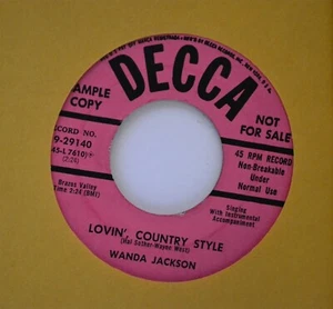 EARLY Wanda Jackson Decca DJ 29140 Lovin’ Country Style  - Picture 1 of 1