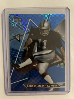 2023-2024 TOPPS COMPOSITE FINEST BLUE CHECKERBOARD SEBASTIAN JANIKOWSKI 45/75 - Image 1 of 2