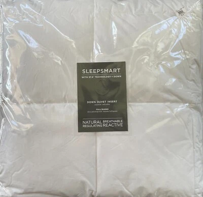 Pottery Barn SLEEPSMART 37.5 TEMPERATURE REGULATING 550fp Down Duvet Insert F/Q - Image 1 of 3