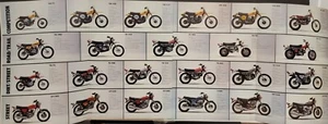 1975 Suzuki Enduro Fold Out Motorcycle Line Up - Picture 1 of 2
