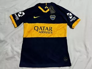 NWT Nike Boca Juniors Jersey Mens Medium 2019/20 CABJ Soccer Yellow Argentina - Picture 1 of 11