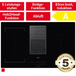 AEG IDE84244IB ComboHob Kochfeldabzug Induktion Muldenlüfter - Bild 1 von 8