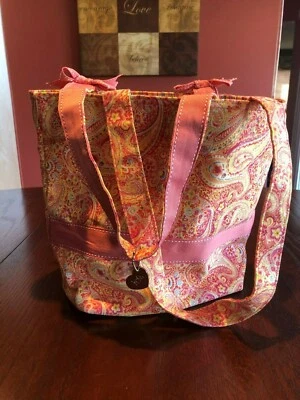 Bolso de Mano Donna Sharp Paisley NUEVO 10" Alto 14" Ancho Bonito para Primavera/Verano Foto 1 de 4