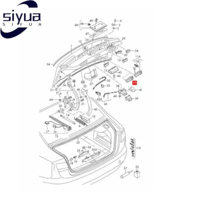 Rear Trunk Release Handle Backup View Camera for Audi Q5 2009-2016 Q3 2012-2017 Foto 1 de 4