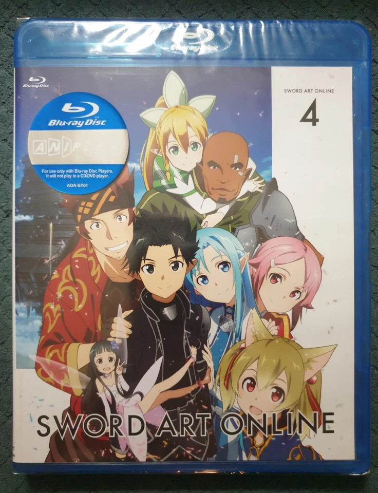 Sword Art Online season 1 Vol Volume 4 bluray Aniplex anime ***OOP***NEW*** - Image 1 of 2