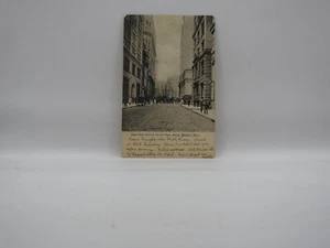 Cartolina State Street Old State House Boston Massachusetts spedita 1911 H25 - Foto 1 di 2
