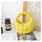Mini Puffy Handbag Down Cotton Padded Underarm Bag Quilted Tote Bag  Woman