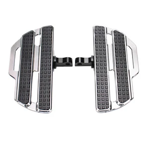 Wide Footpegs Footboards For Harley Fat Bob FXDF Low Rider FXDL Road King FLHR - Picture 1 of 10
