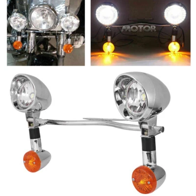 Turn Signal Passing Lights Bar For Suzuki Intruder Volusia VS VL 700 750 1500 Foto 1 de 4