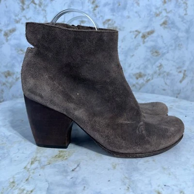 Zapatos Coclico 37.5 Para Mujer Talla 7 Marrón Gamuza Cremallera Cómodos Moda Botín Foto 1 de 4