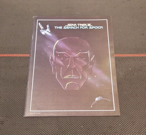 1984 Star Trek III La búsqueda de la revista Spock folleto programa de anuncios - Imagen 1 de 8