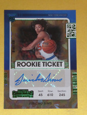 2021-22 Panini Contenders Jericho Sims Green Ice Auto
