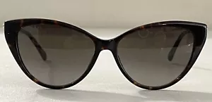 Jimmy Choo Occhiali da sole donna VAL/S 086HA 57-15-140 Havana Nero NUOVI! - Foto 1 di 10