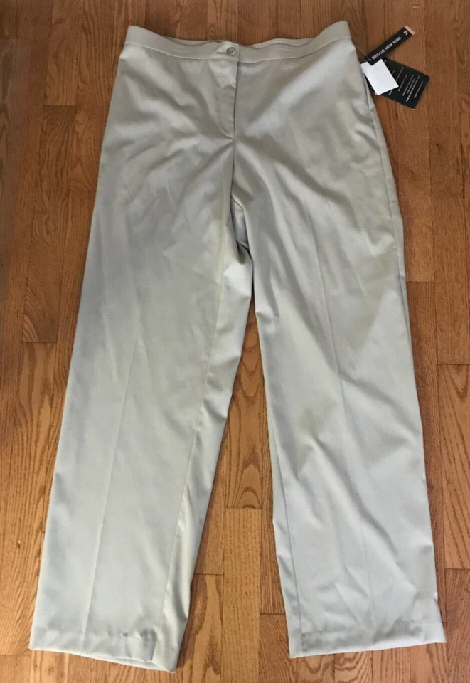 Briggs New York- Slimming Solution Career Khaki Pants 12 Tummy Control 34W x 31L - Image 1 of 4