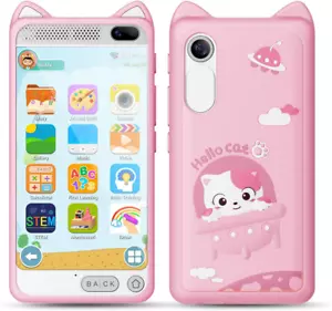 Kids Smart Phone Toys for Girls 3.97" Touchscreen Toddler Phone Learning Toy Chr - Picture 1 of 8