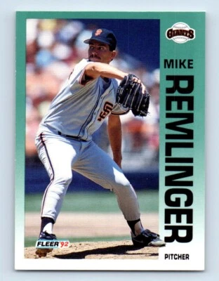 1992 Fleer Mike Remlinger San Francisco Giants #646 - Image 1 of 2