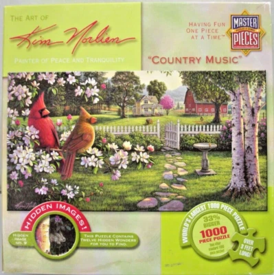 Master Pieces WORLD'S LARGEST 1000 Piece Puzzle COUNTRY MUSIC By Kim Norlien - Image 1 of 4