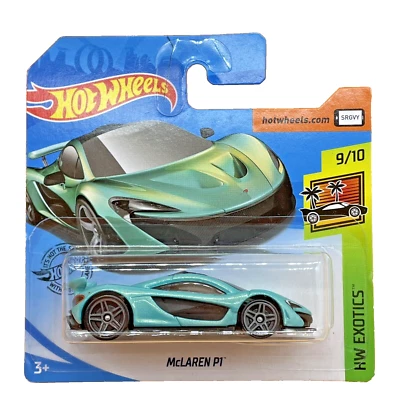 Tarjeta corta verde 1:64 diecast Hot Wheels McLaren P1 - HW Exotics 9/10 - 2020 Foto 1 de 4