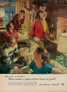 1955 Beer Brewery United States Brewers Foundation 50s Vintage Print Ad Home - Picture 1 of 9