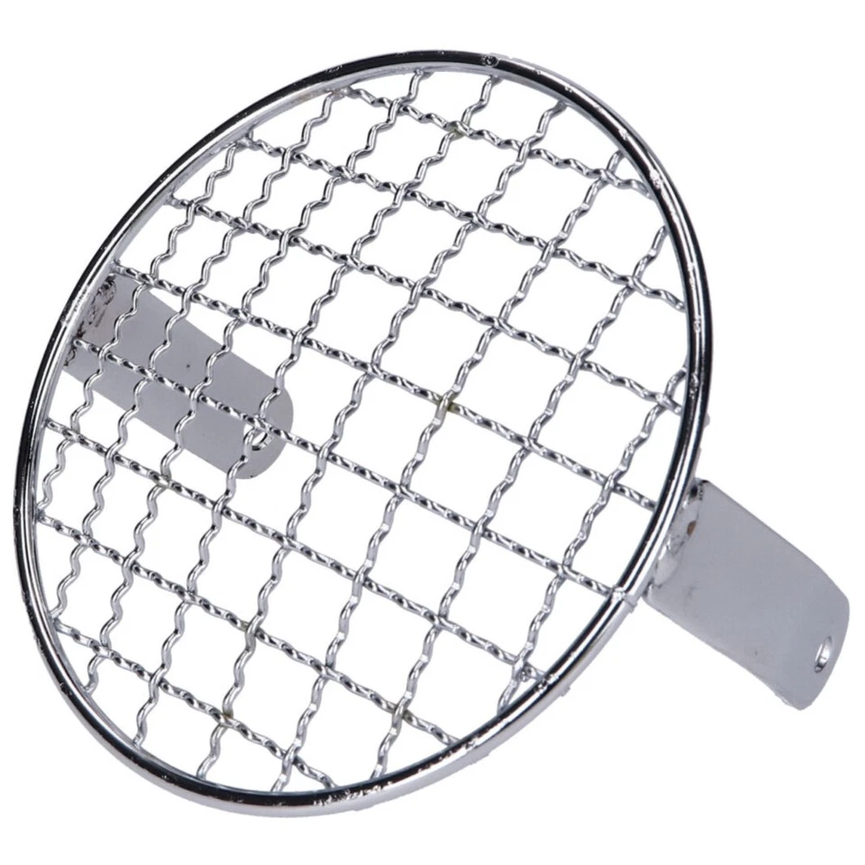 Rundlampengitter verchromt 130mm für Mofa Hauptscheinwerfer universal AV-87 Se F - Bild 1 von 1