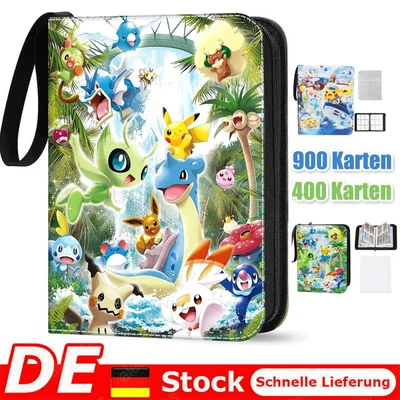 Sammelalbum für 400-900 Pokemon Karten 4- Pocket Sammelmappe Ordner Heft 2025 - Bild 1 von 4