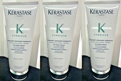 3x Acondicionador desenredante Kerastase K Symbiose Fondant Apaisant Essentiel 6,8 oz Foto 1 de 2
