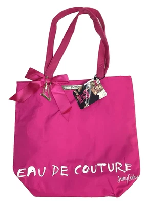 Bolso de Mano de Compras Juicy Couture EAU DE COUTURE Rosa Nylon con Dijes Foto 1 de 4